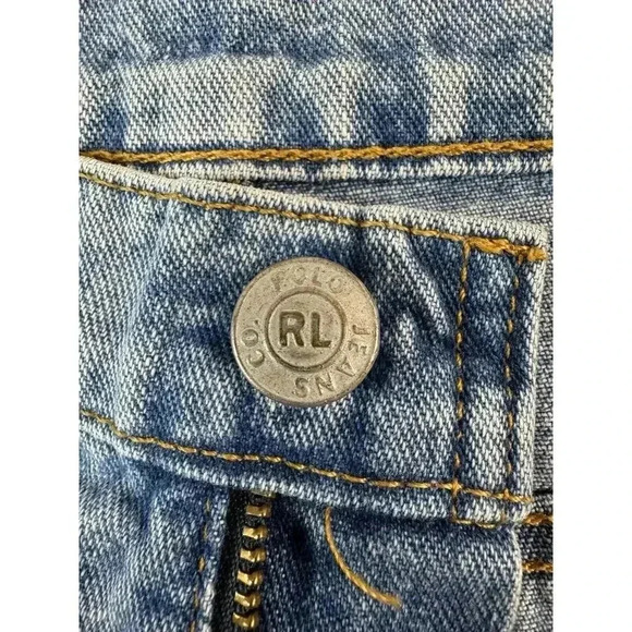 Polo Ralph Lauren Jeans Co Womens Wide Leg Flare Size 10 Hemmed 27” Inseam Light - Picture 6 of 16